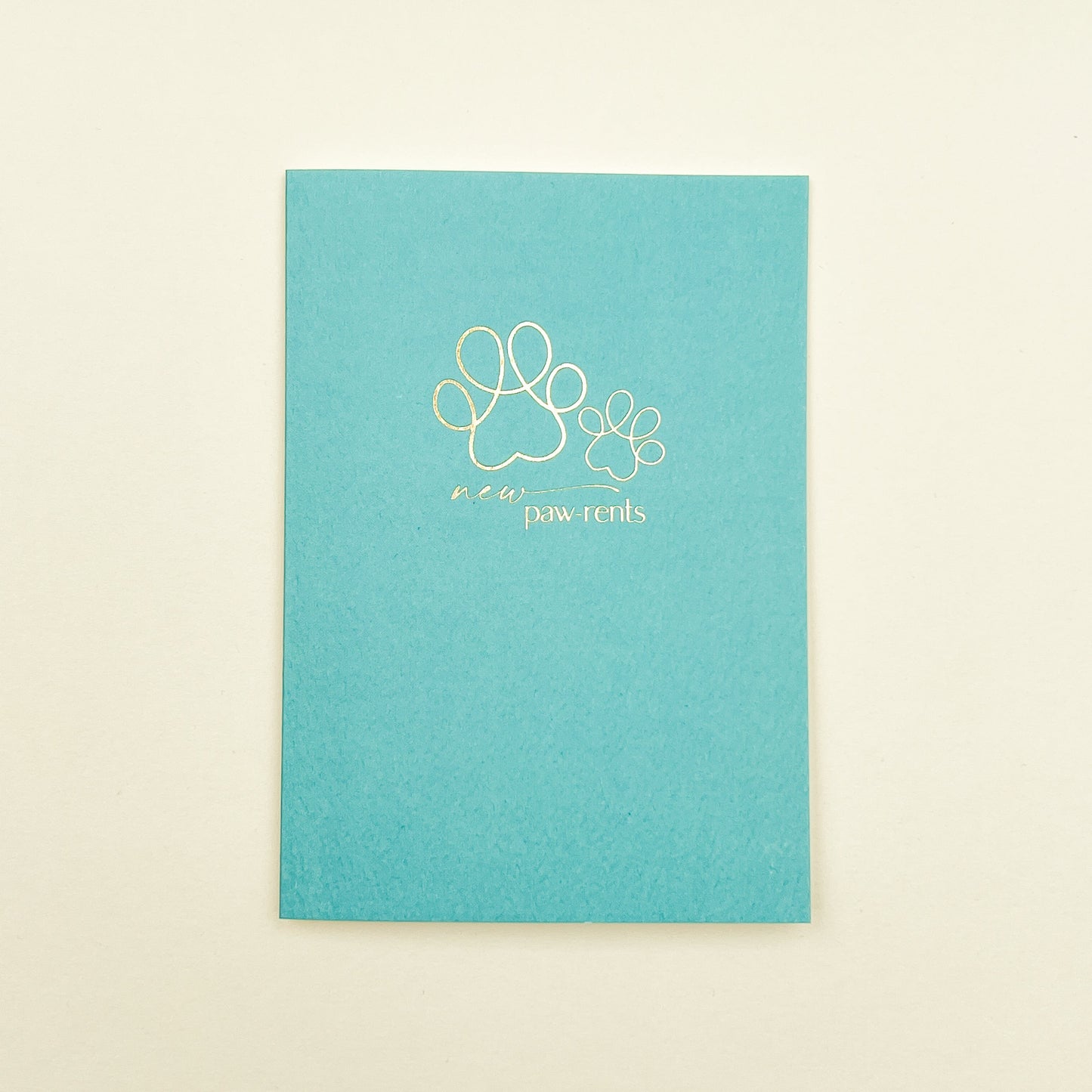 New Paw-rents Teal Card
