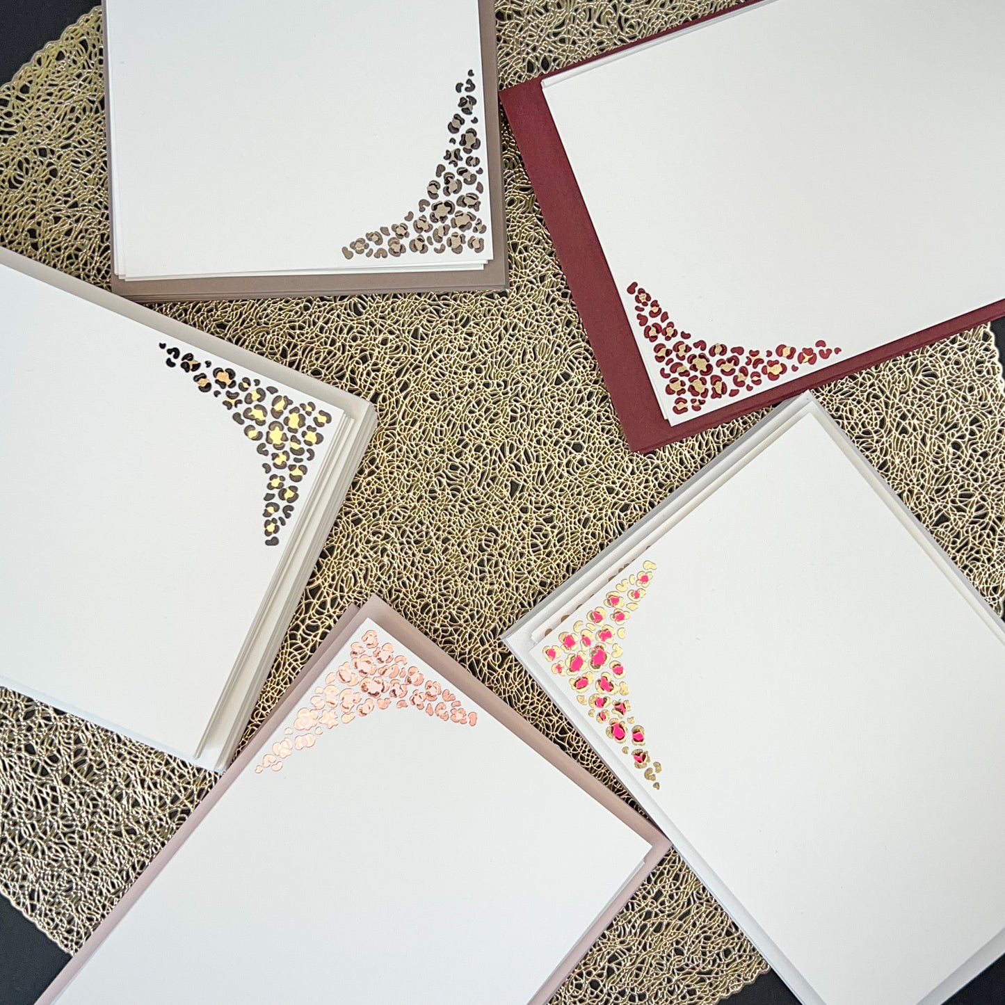 Taupe Leopard Print Notes