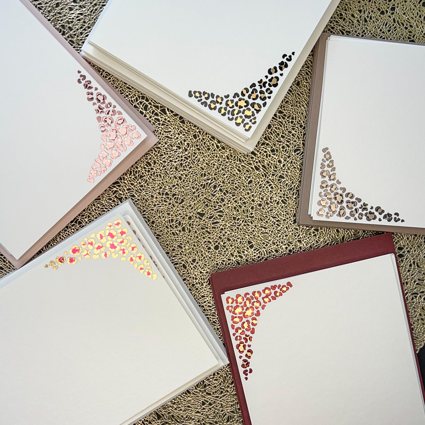 Pale Pink Leopard Print Notes
