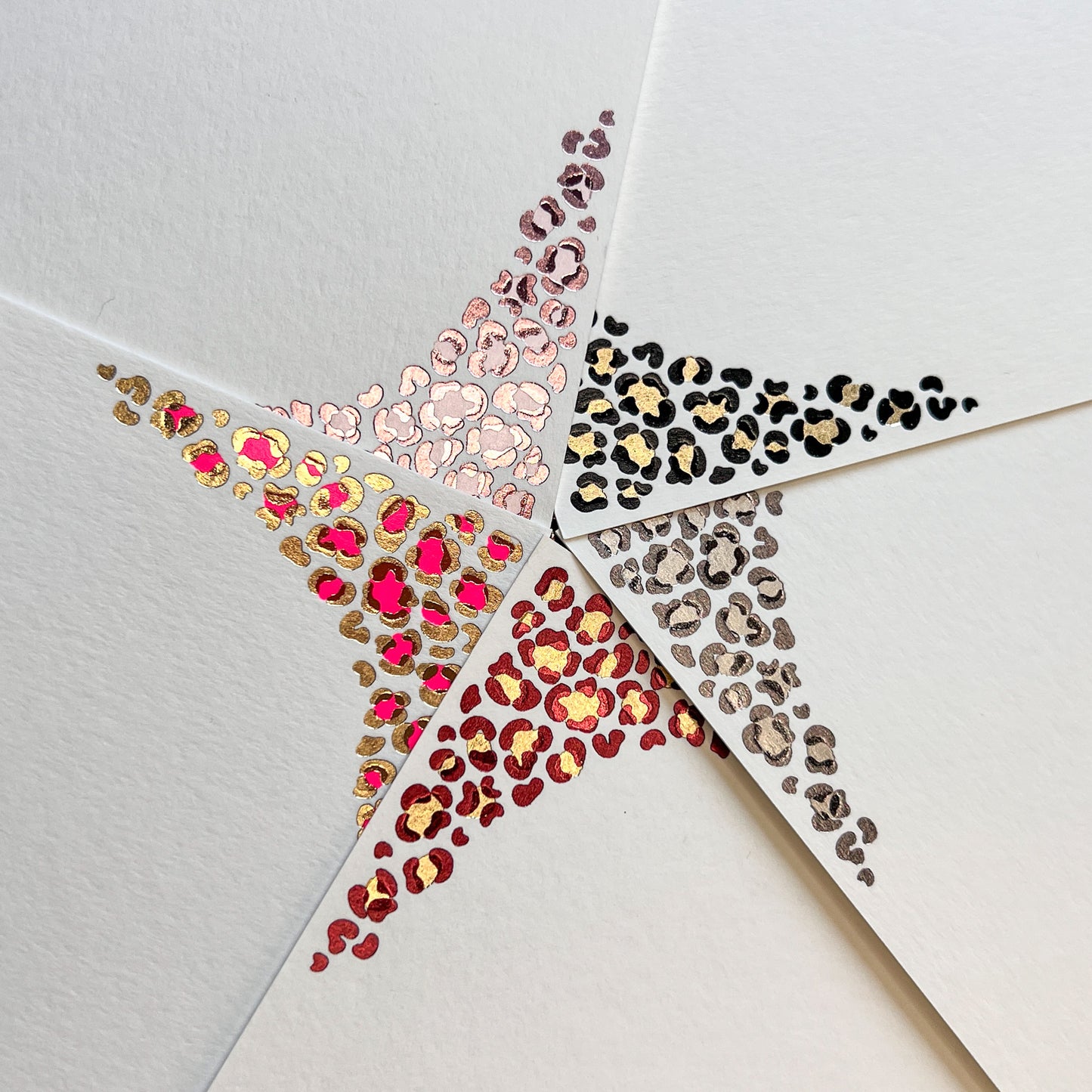 Burgundy and Gold Leopard Print Notes