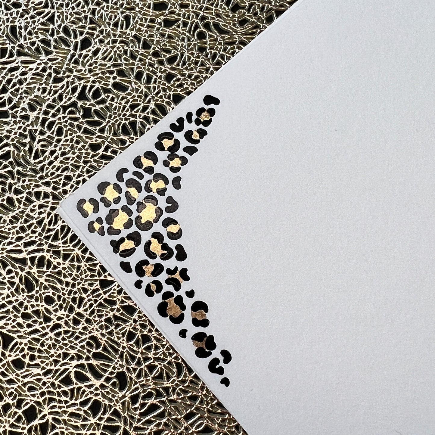 Black & Gold Leopard Print Notes