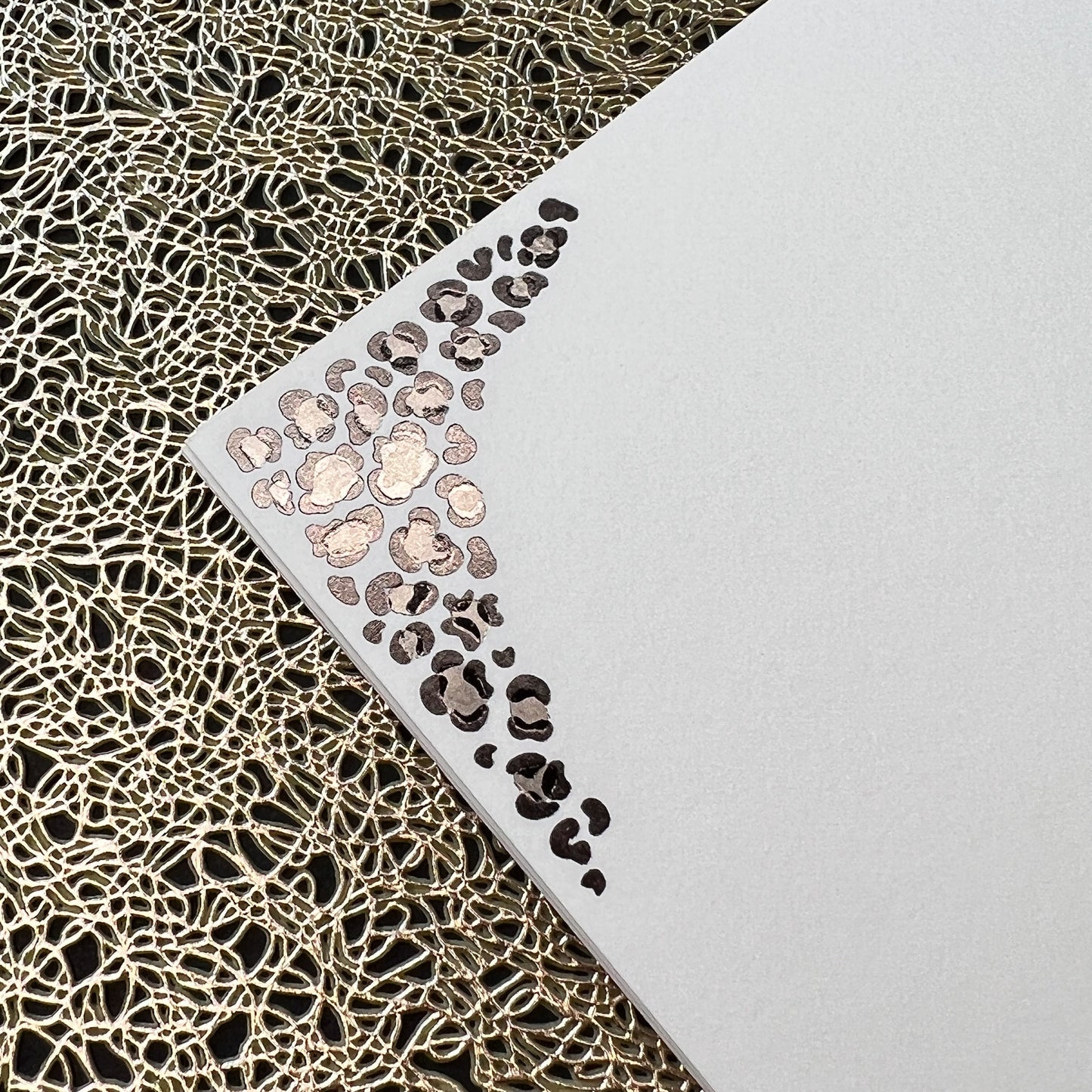 Taupe Leopard Print Notes