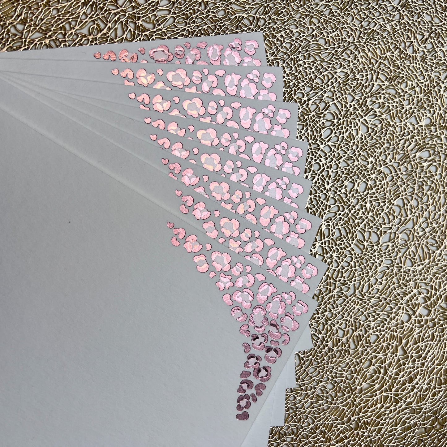 Pale Pink Leopard Print Notes