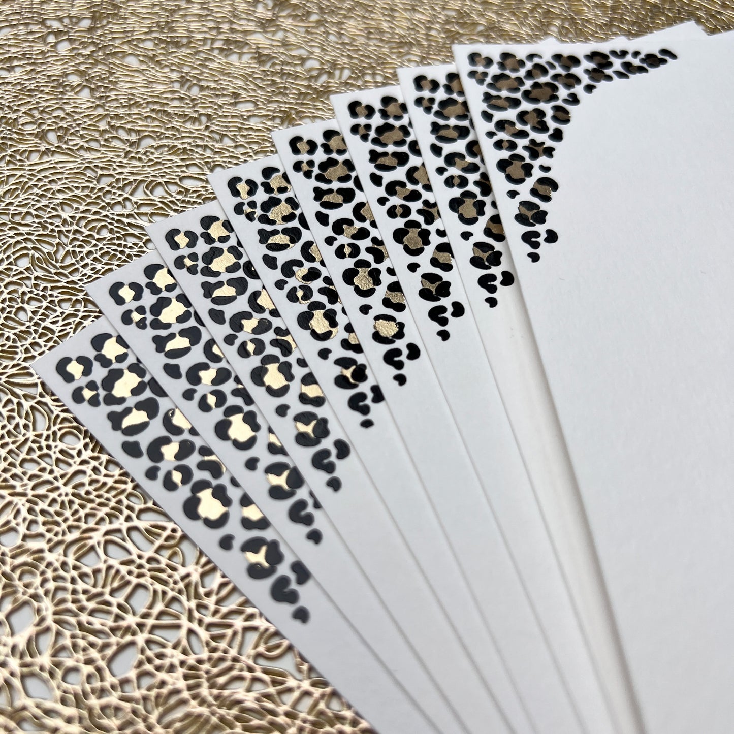Black & Gold Leopard Print Notes