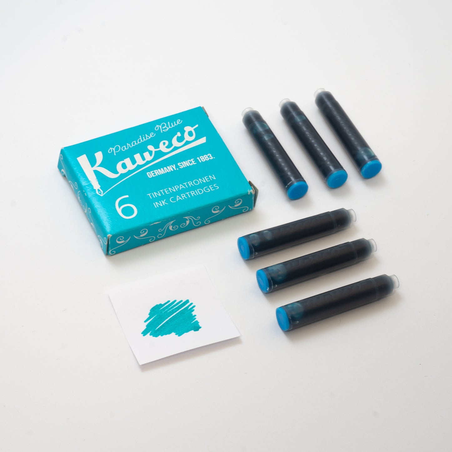 Kaweco Paradise Blue Ink Cartridge (Pack of 6)