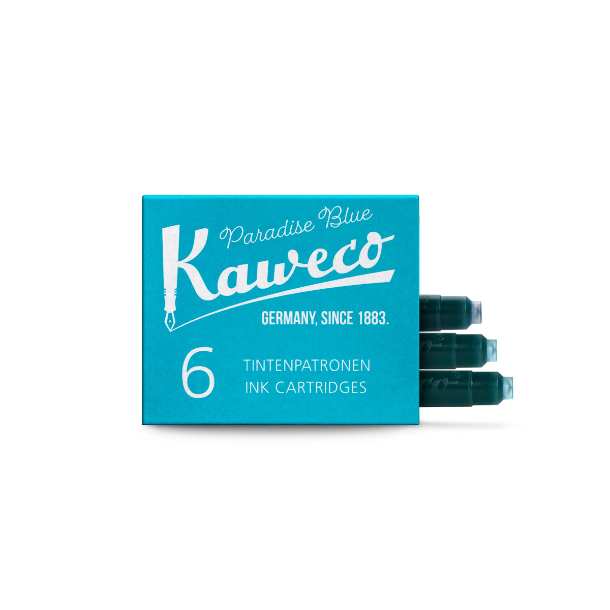 Kaweco Paradise Blue Ink Cartridge (Pack of 6)