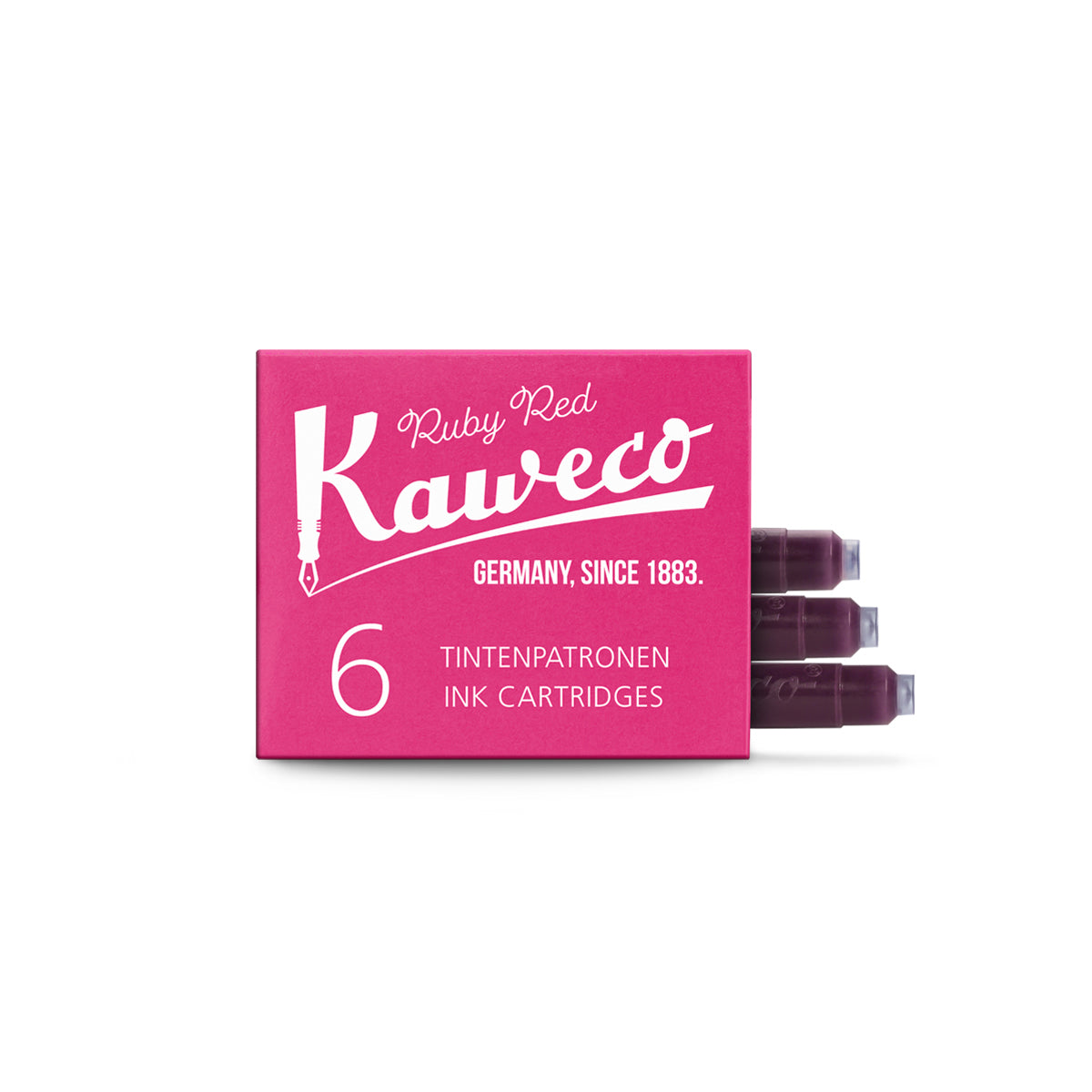 Kaweco Ruby Red Ink Cartridge (Pack of 6)