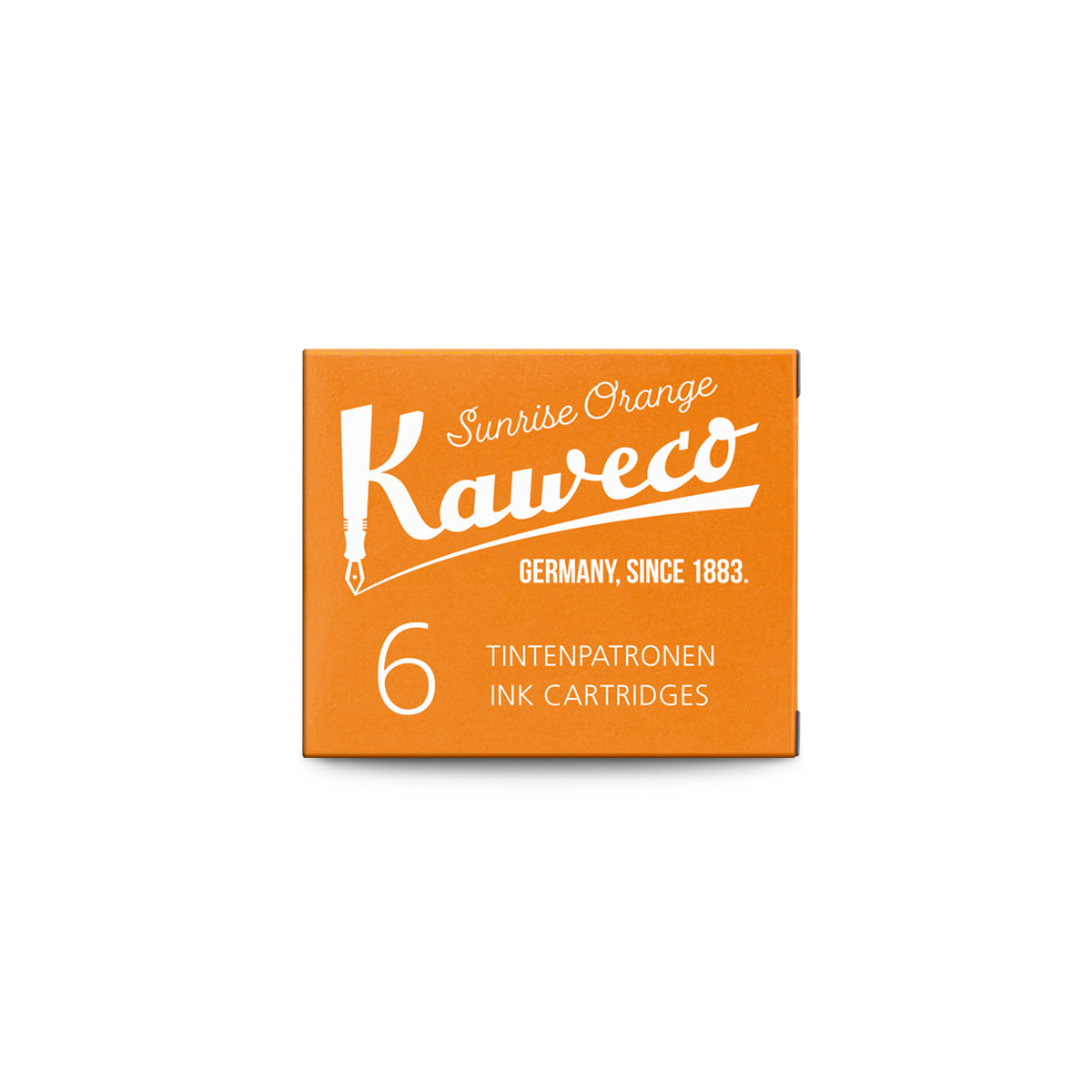 Kaweco Sunrise Orange Ink Cartridge (Pack of 6)