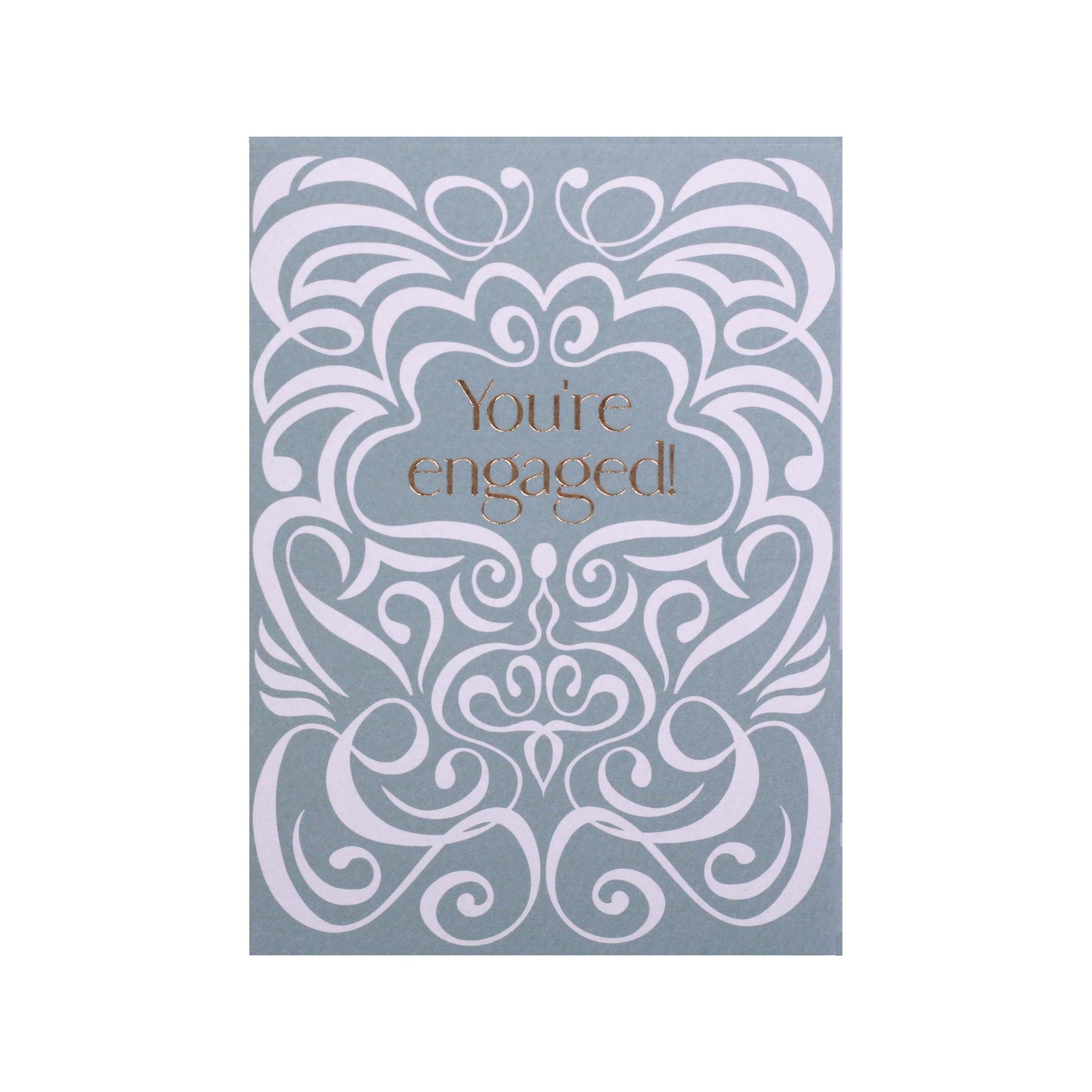 Sage Green Swirl You’re Engaged Card