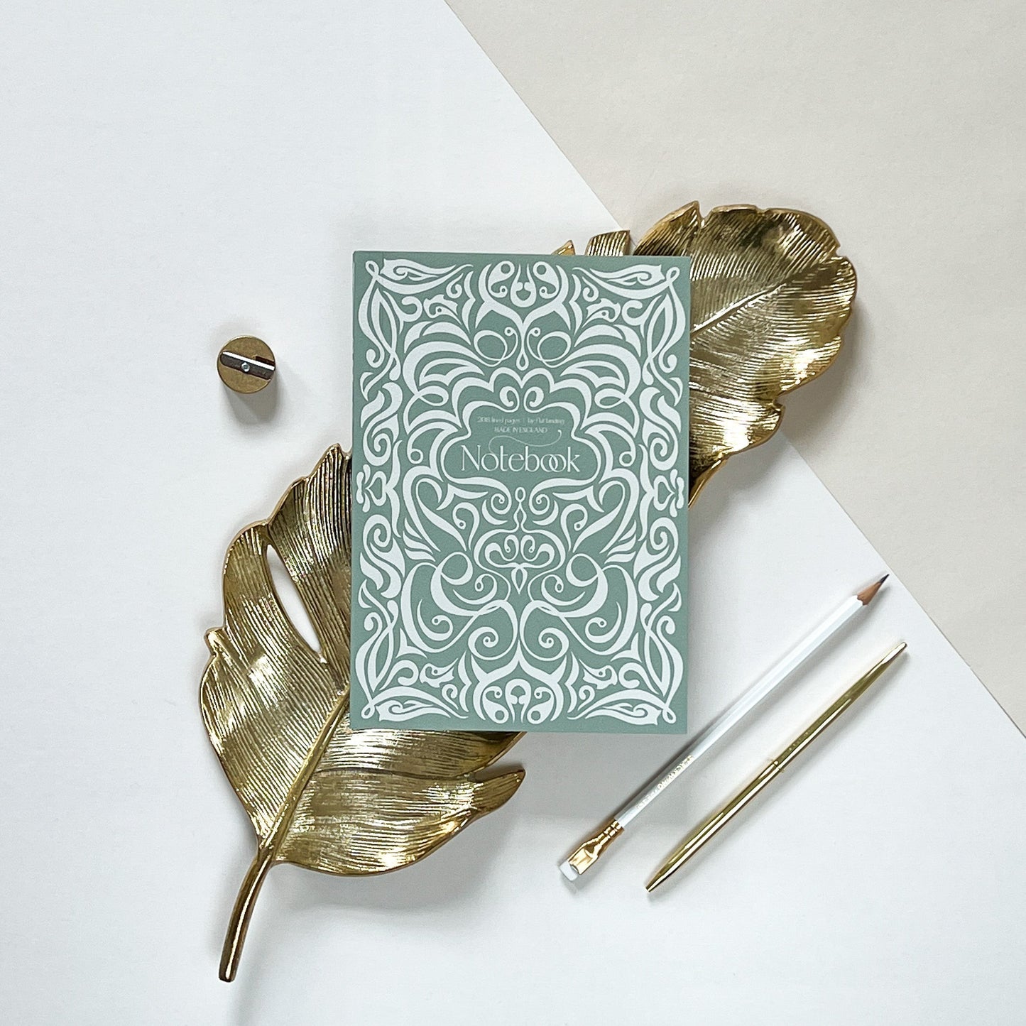 Sage Green Swirl Notebook