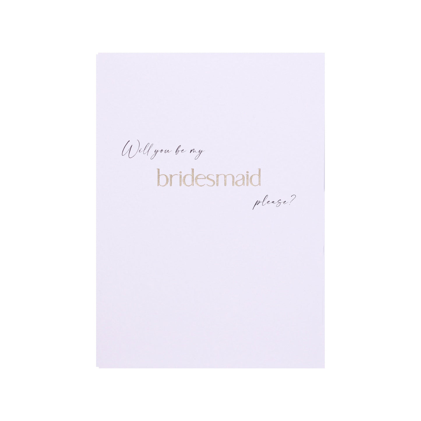 Will You Be My Bridesmaid Card