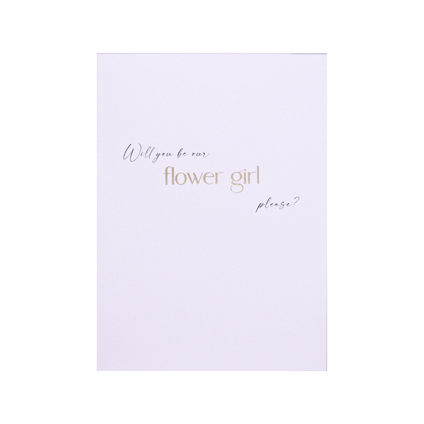 Will You Be Our Flower Girl Card