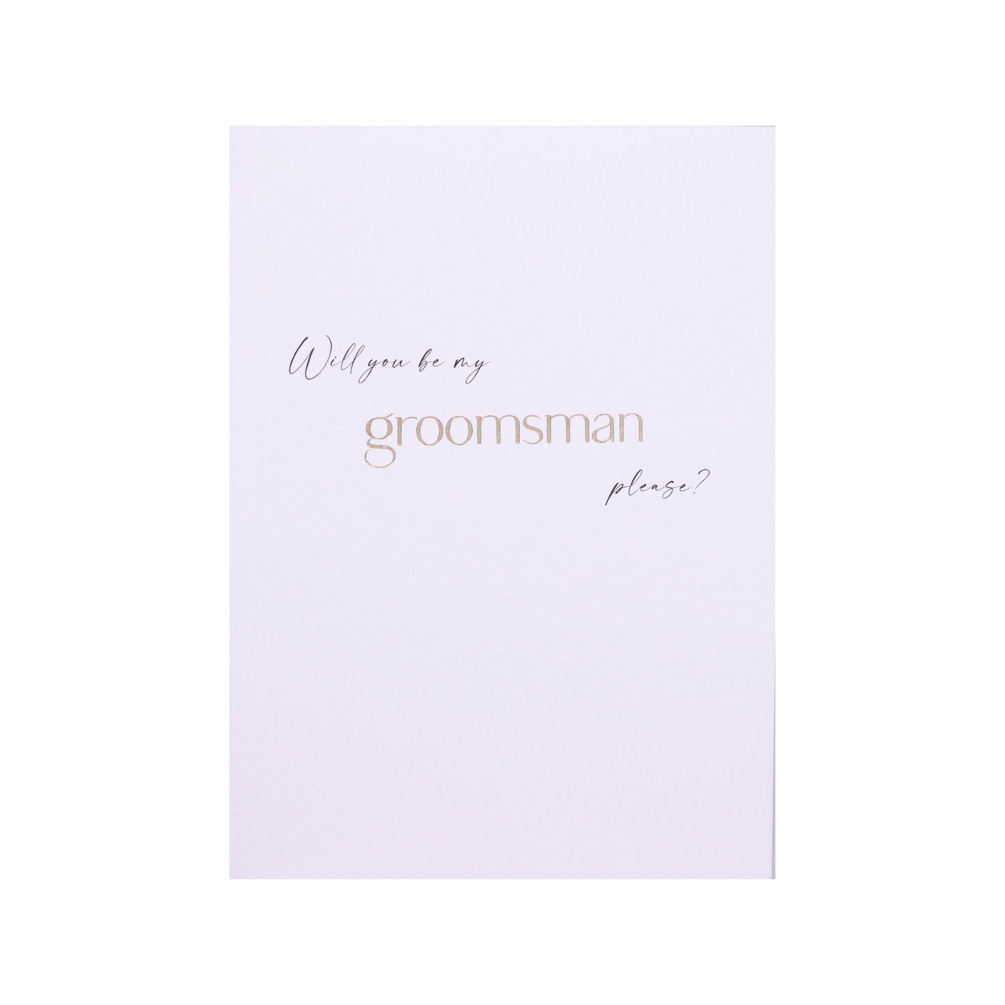 Will You Be My Groomsman Card