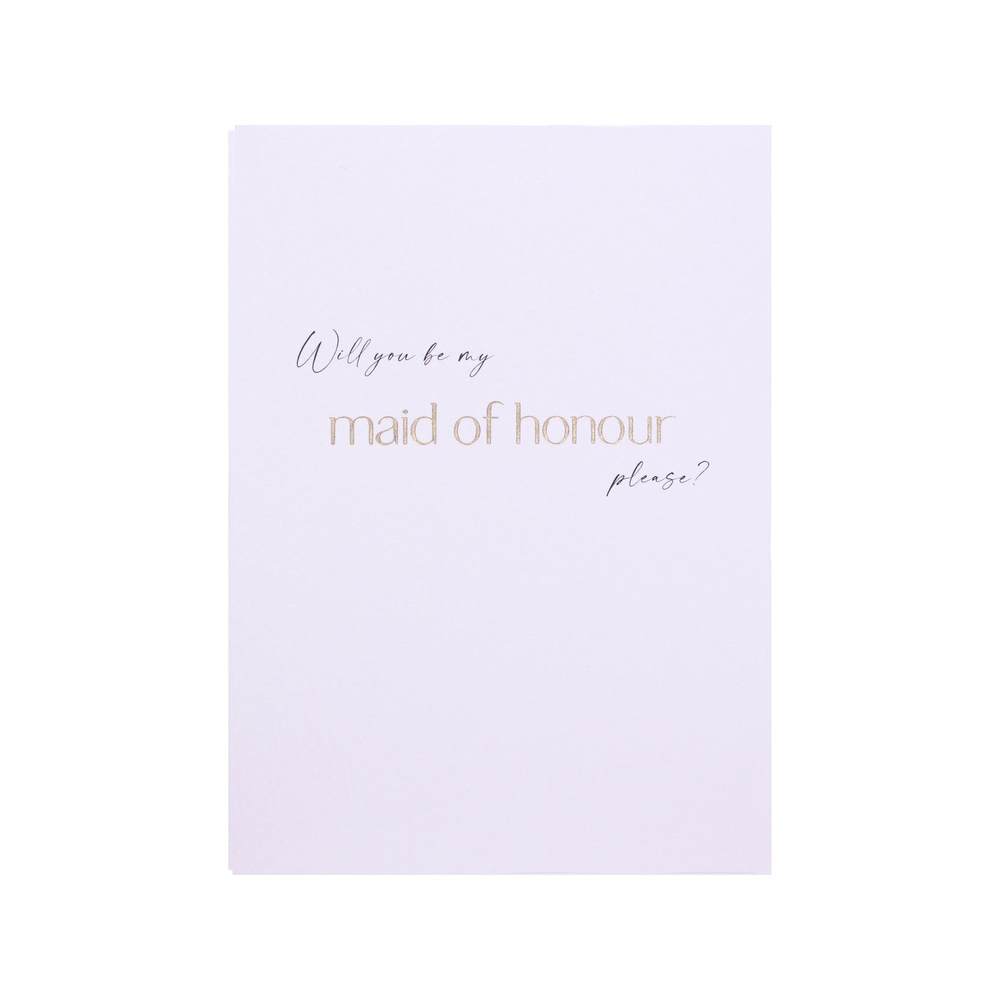 Will You Be My Maid Of Honour Card