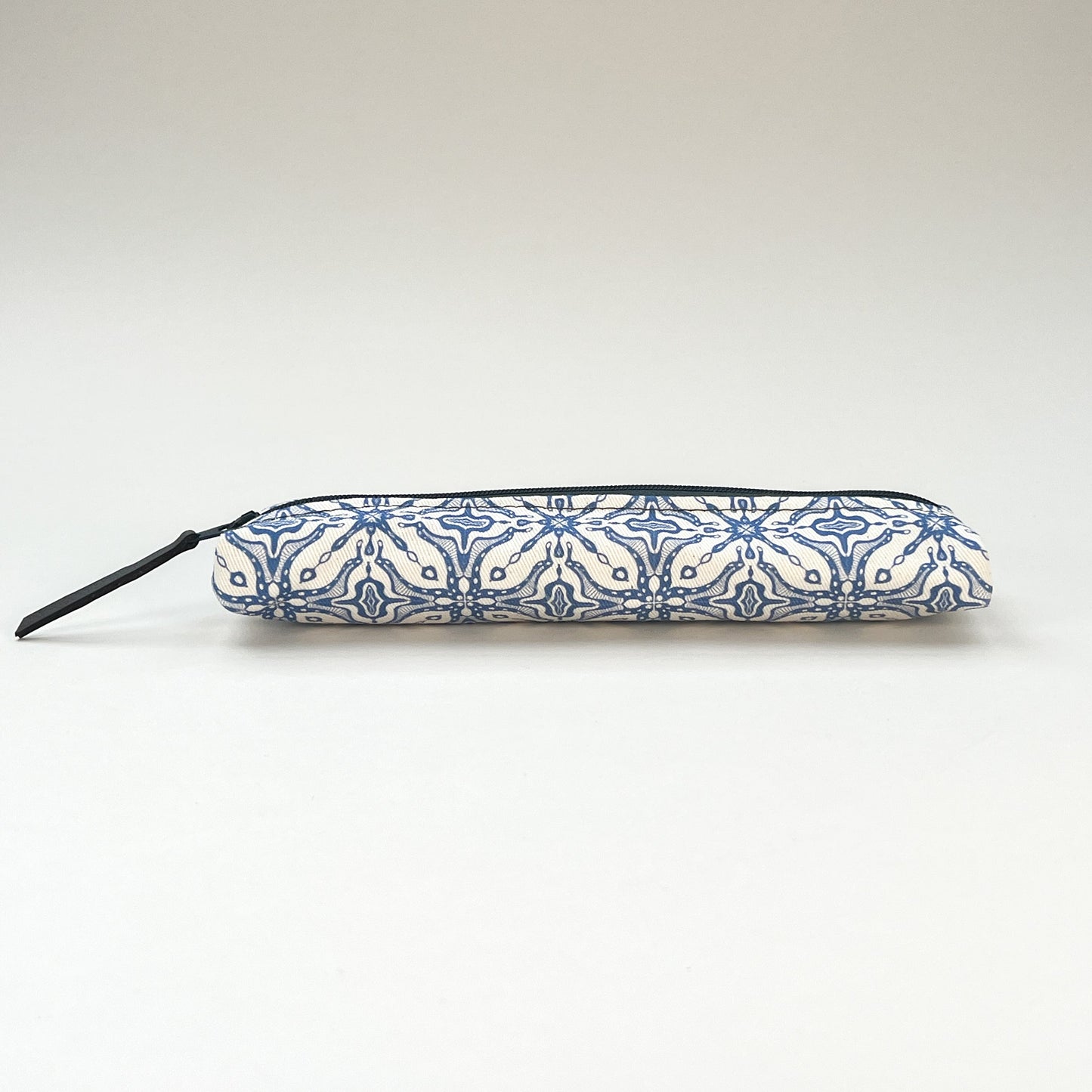 Blue Tile Slim Pencil Case