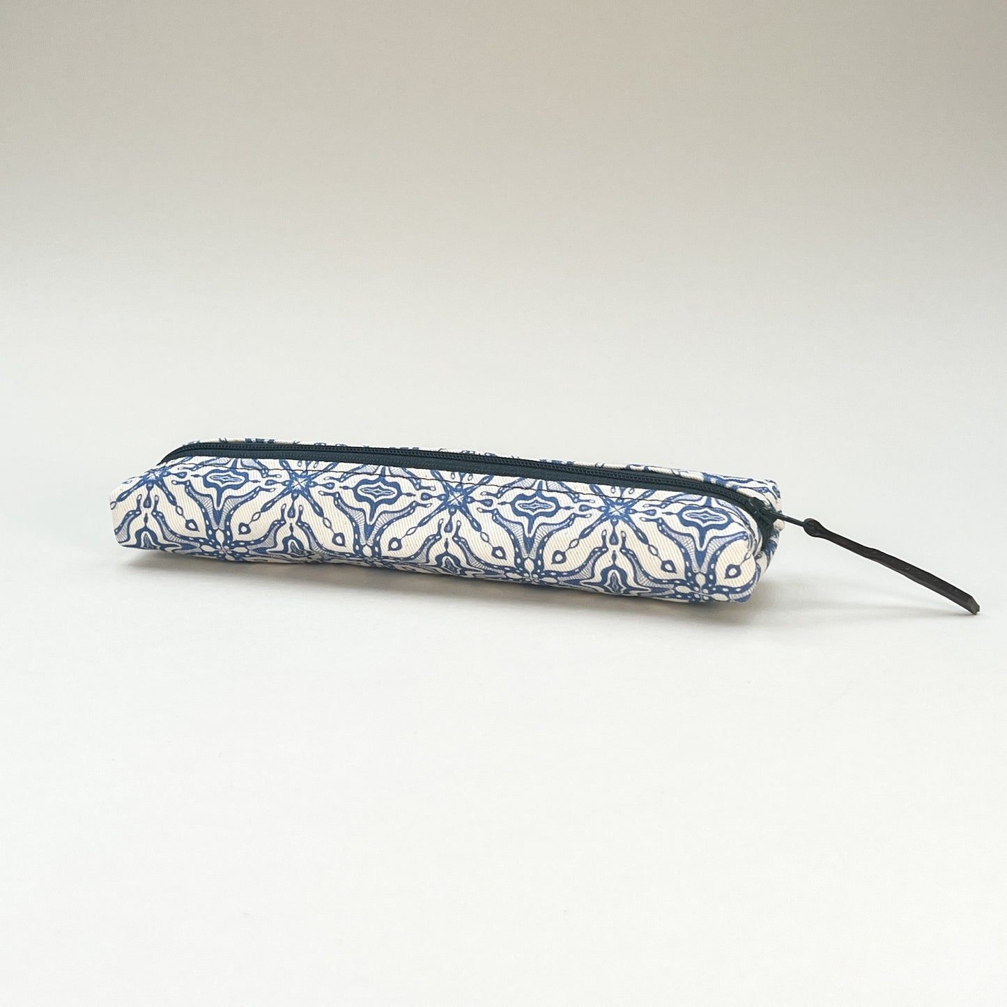 Blue Tile Slim Pencil Case