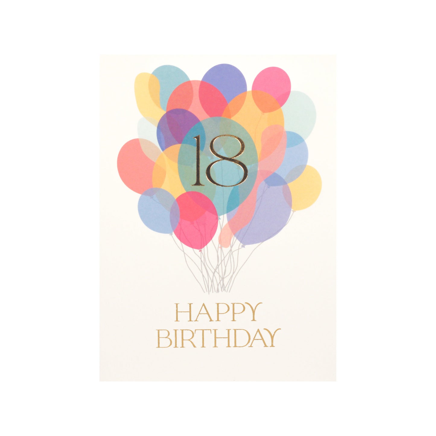 Eighteenth Birthday Balloon Bunch Card
