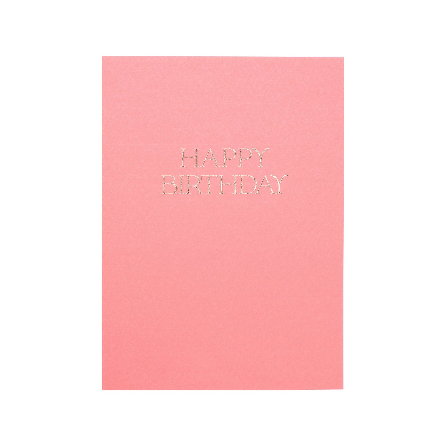 Elegant Coral Happy Birthday Card