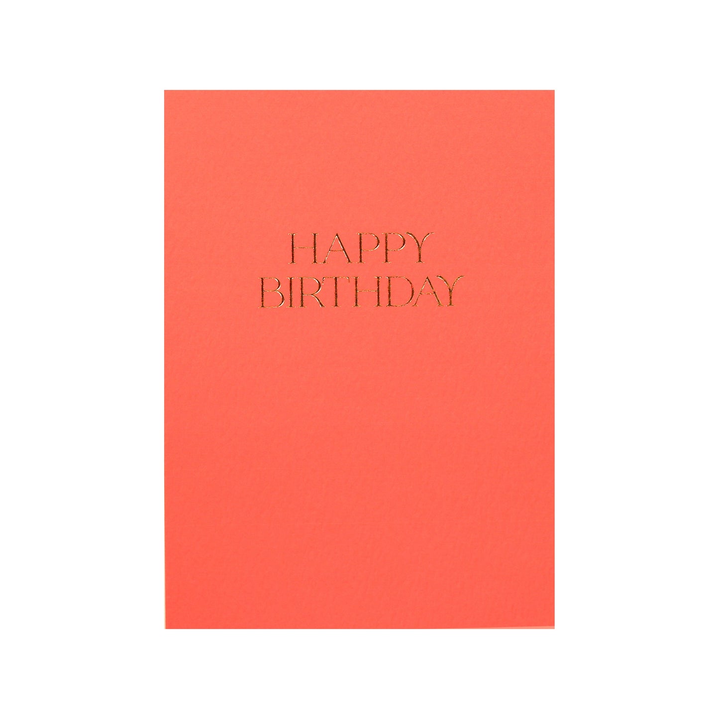 Elegant Dark Coral Happy Birthday Card