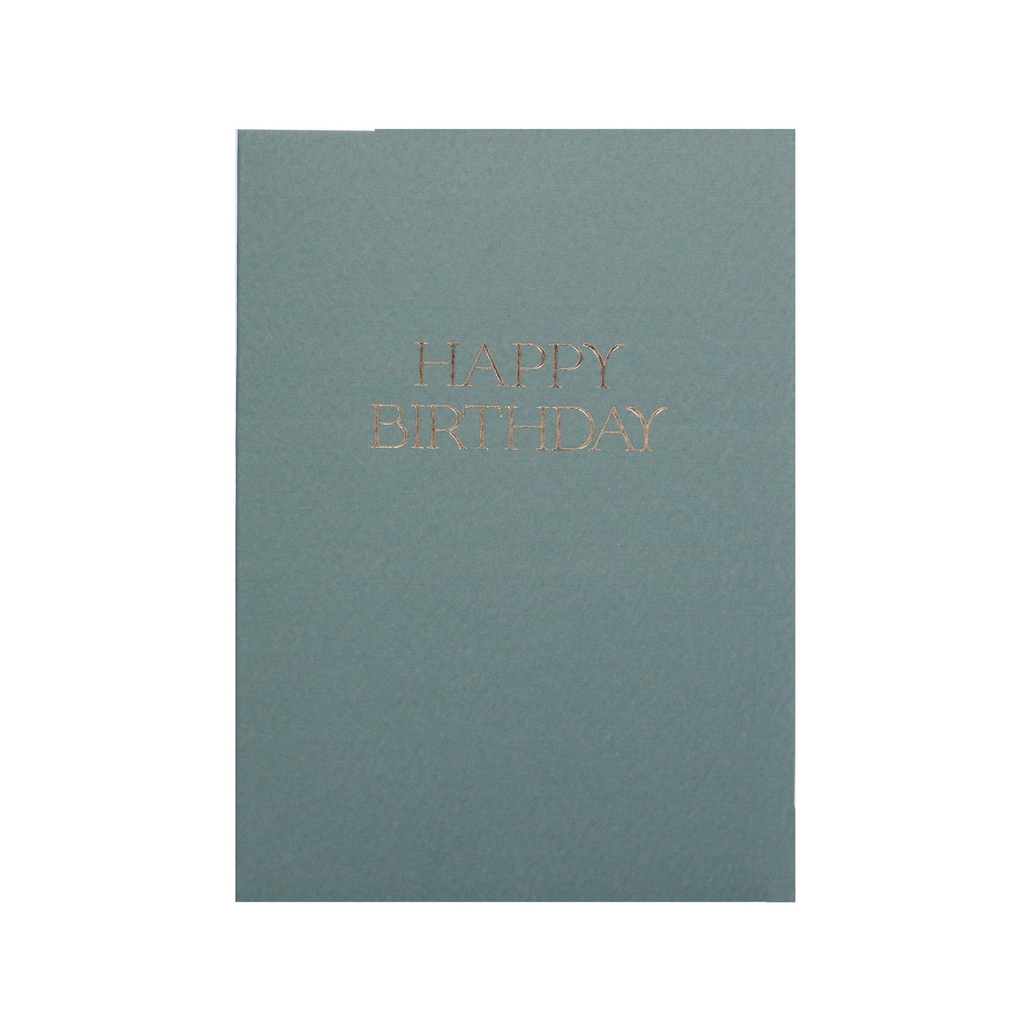 Elegant Sage Green Happy Birthday Card