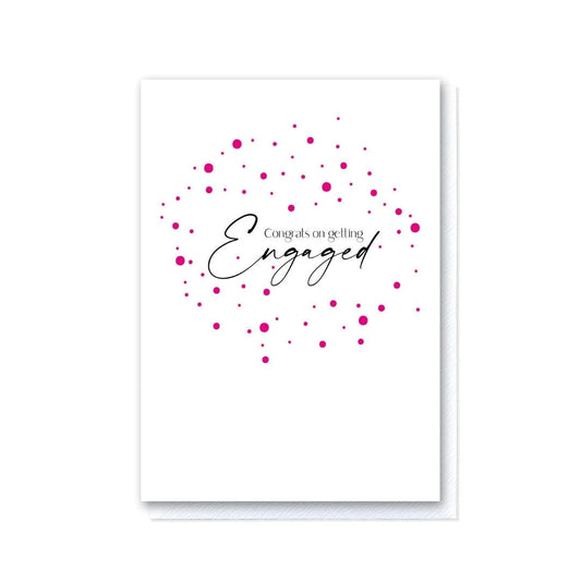 Congrats On Getting Engaged in Neon Pink Foil