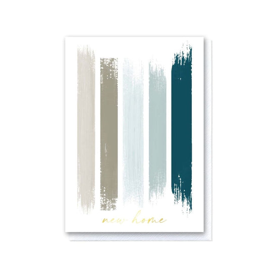 Contemporary Teal New Home Paint Swatch Card