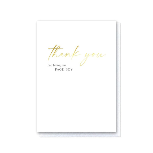 Thank you for being my Page Boy