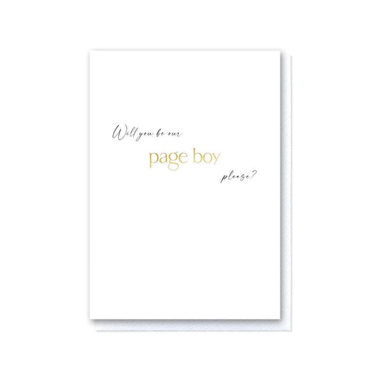 Will You Be Our Page Boy Card