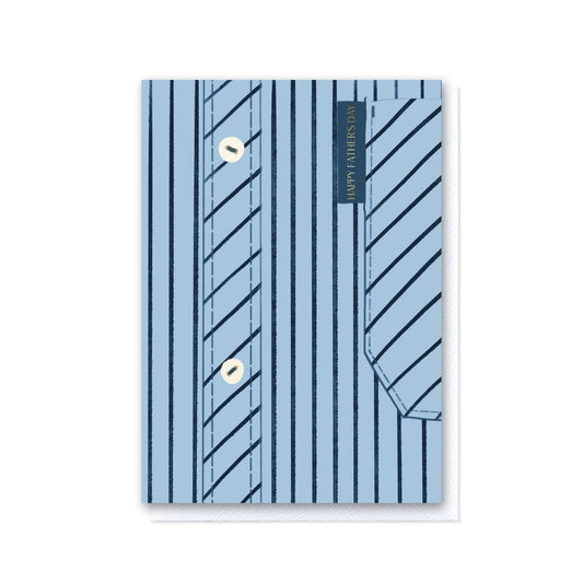 Father's Day Blue Striped Shirt