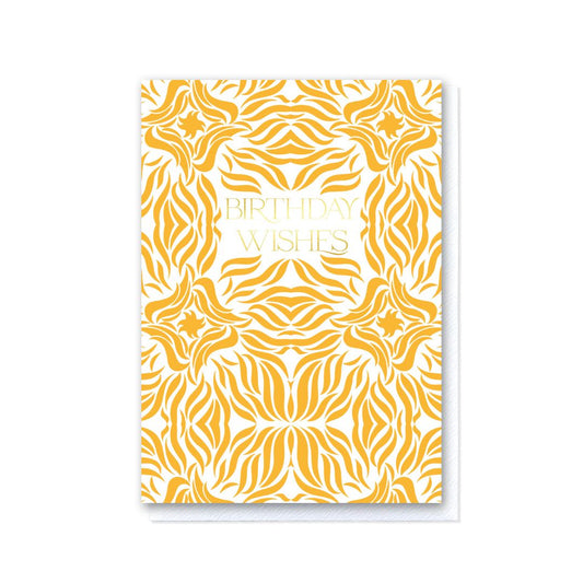 Birthday Wishes in Mustard Swishes