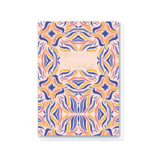 Birthday Wishes in Crocus Pink Swishes