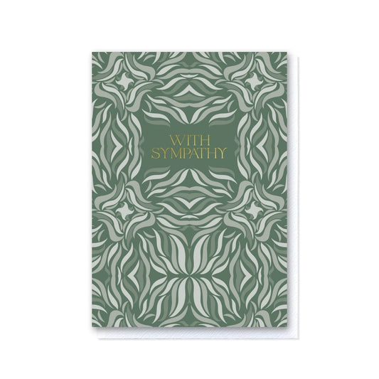 With Sympathy in Sage Green Swishes