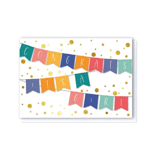Congrats it's a Girl Bunting
