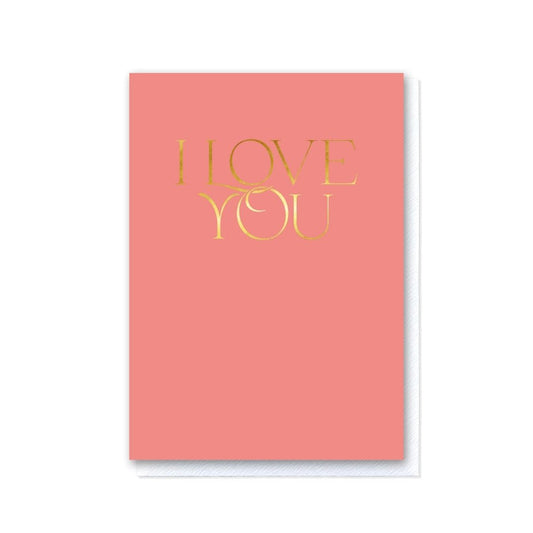 Elegant Coral I Love You
