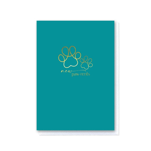New Paw-rents Teal Card