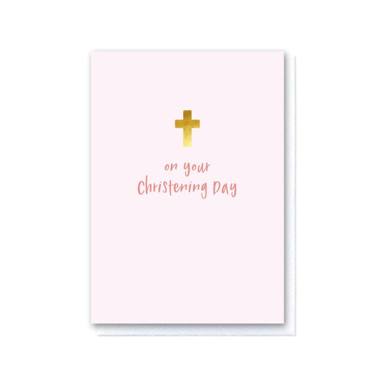 On Your Christening Day Pink