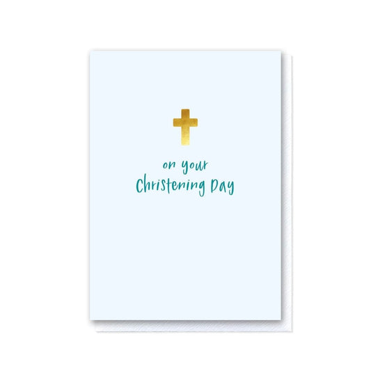 On Your Christening Day Blue