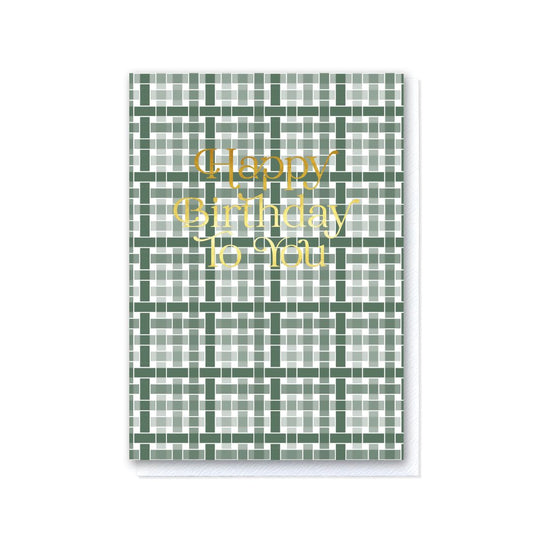 Woven Birthday - Sage