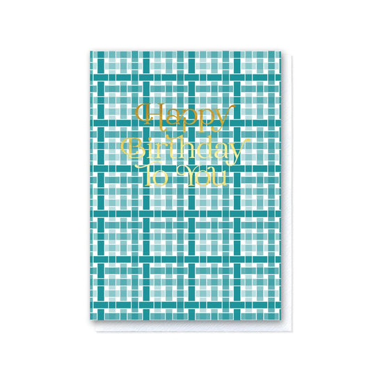 Woven Birthday - Teal