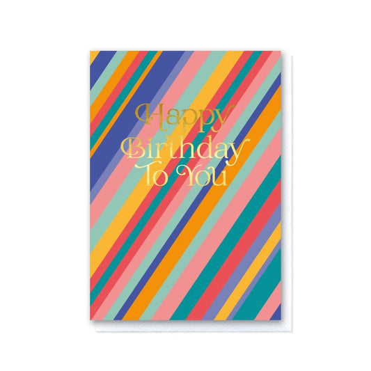 Woven Birthday - Multi Diagonal Lines