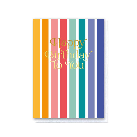 Woven Birthday - Wide Stripes