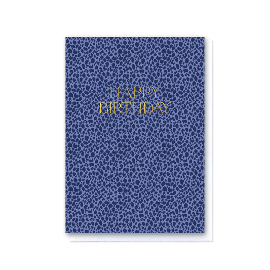 Elegant Lilac Speckle Happy Birthday Card