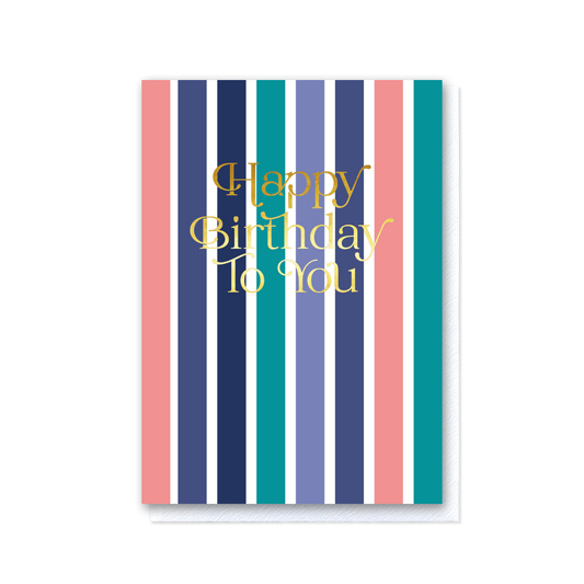 Woven Birthday - Wide Stripes Pink