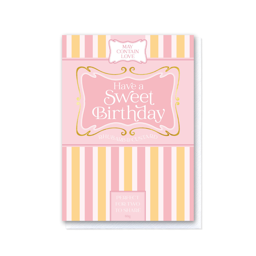 Hello Sweetie - Have A Sweet Birthday Rhubarb & Custard