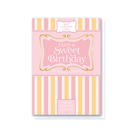 Hello Sweetie - Have A Sweet Birthday Rhubarb & Custard