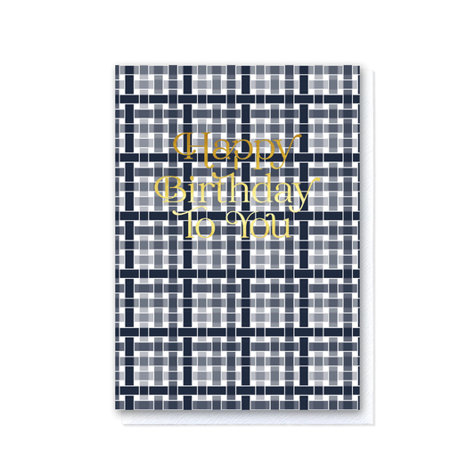 Woven - Navy Gingham