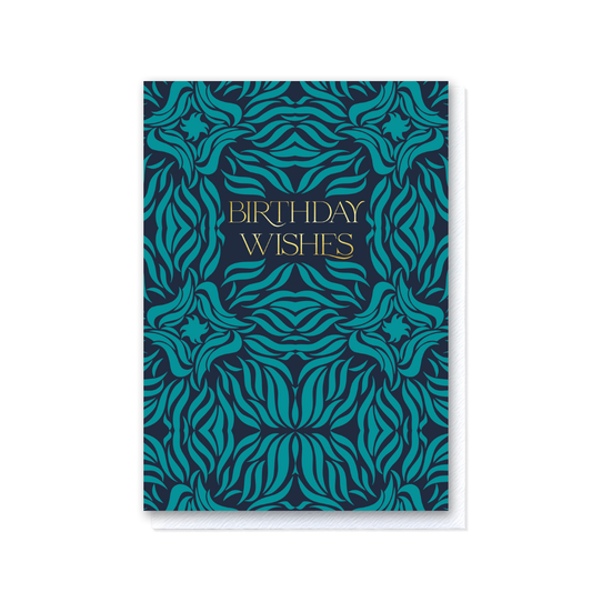 Swishes - Birthday Wishes Teal Dark