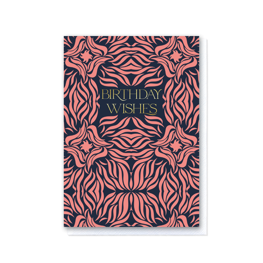 Swishes - Birthday Wishes Coral Dark