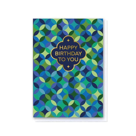 Intersect - Circles Patchwork Green