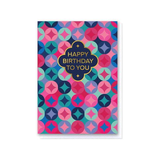 Intersect - Circles & Diamonds Pink